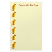 From me to You, stripe cats stationery