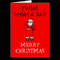 FROM MOM & DAD CHRISTMAS CARDS cards