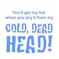 From My Cold Dead Head - Women's Dark T t-shirts by thesquidshop From My Cold Dead Head - Women's Dark T t-shirts