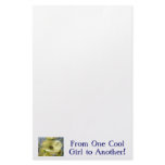 From One Cool Girl to Another! stationery Flowers