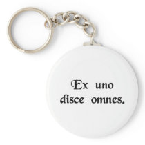 From one learn all. key chains