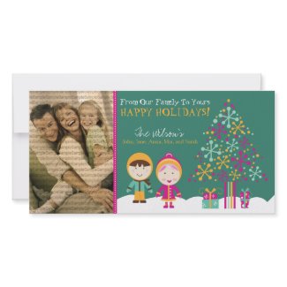 From Our Family Customized Holiday Photocard :: 01 photocard