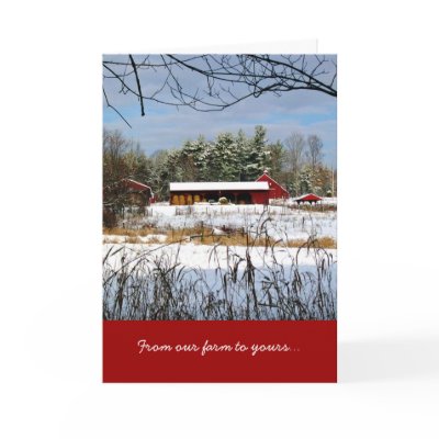 From Our Farm to Yours, Christmas Greeting Card card