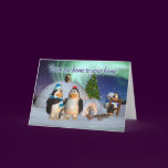 From our home to your home penguin family Christma