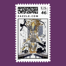 From Paris to New York postage