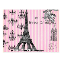 From Paris, With Love Postcard