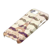 From Paris with mustache iPhone 5 Case