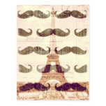From Paris with mustache Postcards