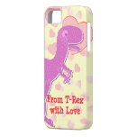 From T-Rex with Love Dinosaur Hearts iPhone 5 Case