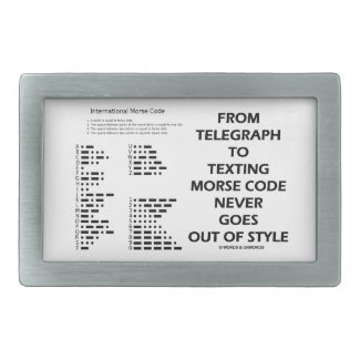 From Telegraph To Texting Morse Code Never Style Belt Buckles