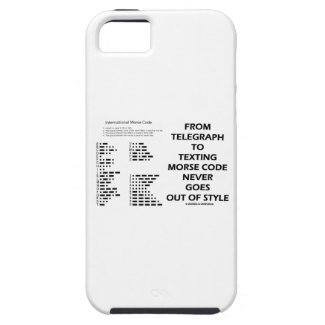 From Telegraph To Texting Morse Code Never Style iPhone 5/5S Cases