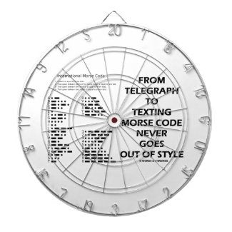 From Telegraph To Texting Morse Code Never Style Dart Boards
