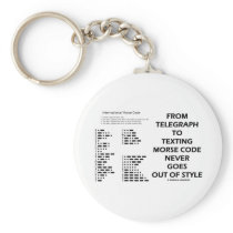 From Telegraph To Texting Morse Code Never Style Keychains