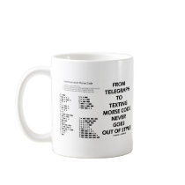 From Telegraph To Texting Morse Code Never Style Coffee Mug