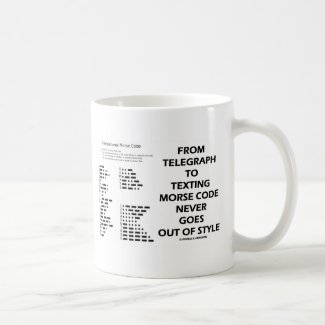 From Telegraph To Texting Morse Code Never Style Coffee Mug