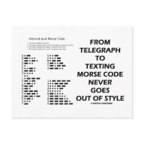 From Telegraph To Texting Morse Code Never Style Postcard
