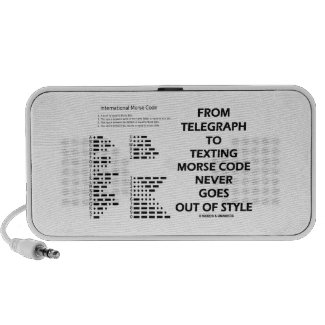 From Telegraph To Texting Morse Code Never Style Portable Speakers