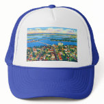 From the Air Miami Beach & Biscayne Bay, Florida Trucker Hat