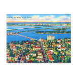 From the Air Miami Beach &amp; Biscayne Bay, Florida Postcards