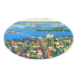 From the Air Miami Beach & Biscayne Bay, Florida stickers