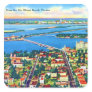 From the Air Miami Beach & Biscayne Bay, Florida Stickers