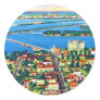 From the Air Miami Beach & Biscayne Bay, Florida Stickers