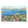 From the Air Miami Beach & Biscayne Bay, Florida Rectangle Stickers