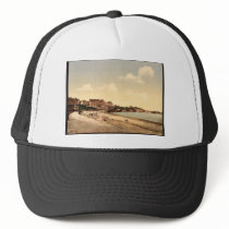 From the beach, Biarritz, Pyrenees, France vintage Mesh Hat