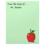 From The Desk Of... Apple Stationery Personalized Letterhead