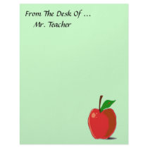 From The Desk Of... Apple Stationery Personalized Letterhead