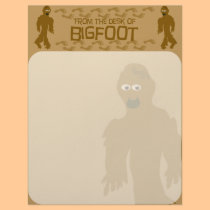 From the desk of bigfoot! letterhead