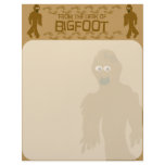 From the desk of bigfoot! custom letterhead