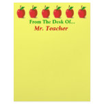 From The Desk Of... Custom Apples Stationery Custom Letterhead