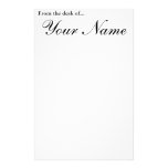 From the desk of... customized stationery