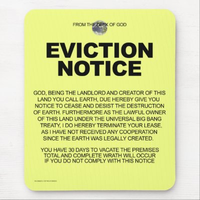 Funny Eviction Notice