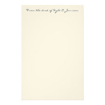 From the desk of Kyle C. Jamison Stationery Design