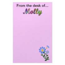 From the desk of Molly Stationery