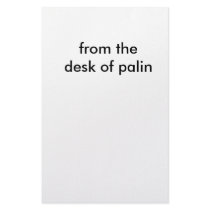 from the desk of palin stationery by ketchup4sale from the desk of palin stationery