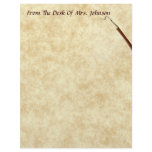 From The Desk Of ? Parchment Stationery Letterhead