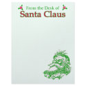 From the Desk of Santa Claus Letterhead