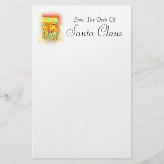 From The Desk of Santa Claus stationery