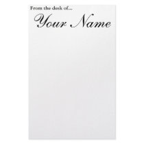 From the desk of... customized stationery