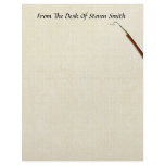 From The Desk Of... With A Pencil Stationery Customized Letterhead