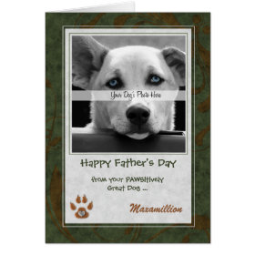 from the Dog Father's Day Photo Card