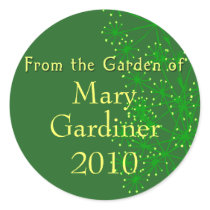 From the Garden of Canning Labels Round Sticker