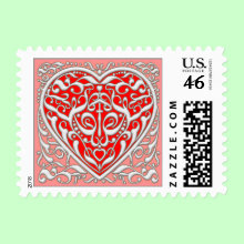 From the Heart - Romantic Postage Stamp