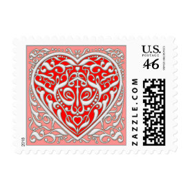 From the Heart - Romantic Postage Stamp From the Heart - Romantic Postage Stamp