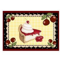 From the Kitchen Card - Cherry Cheesecake - SRF Business Card