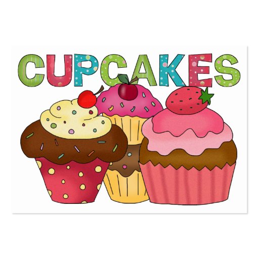 From the Kitchen Card - CUPCAKES - SRF Business Card Templates (front side)
