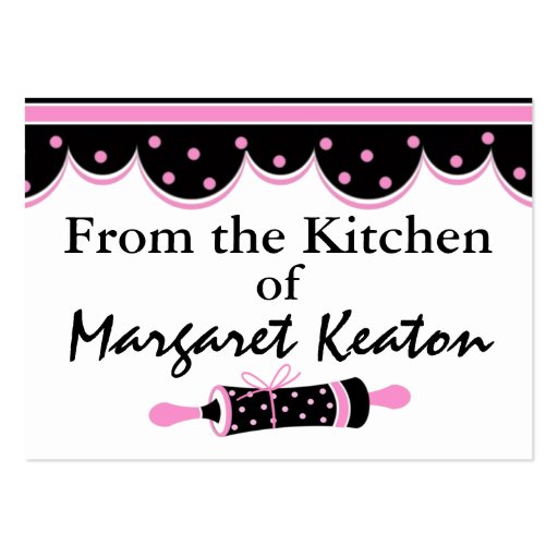 From The Kitchen Gift Enclosures by SRF Business Card (back side)